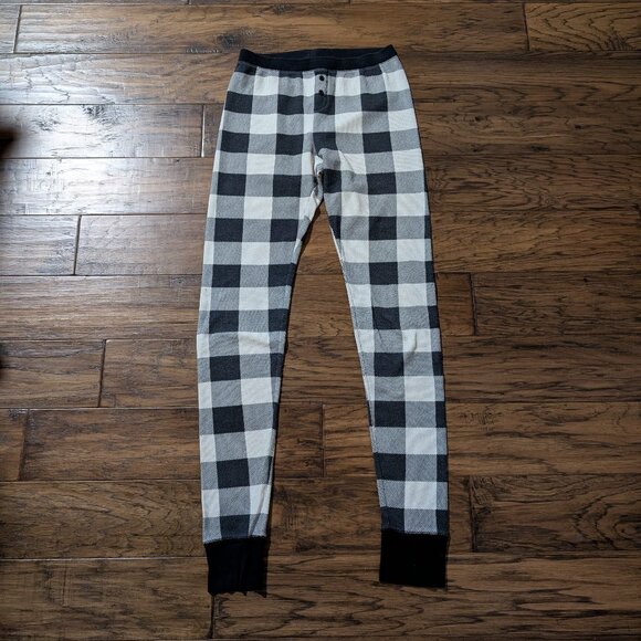 Old Navy waffle pajama PJ leggings buffalo plaid size small tall - Picture 11 of 11